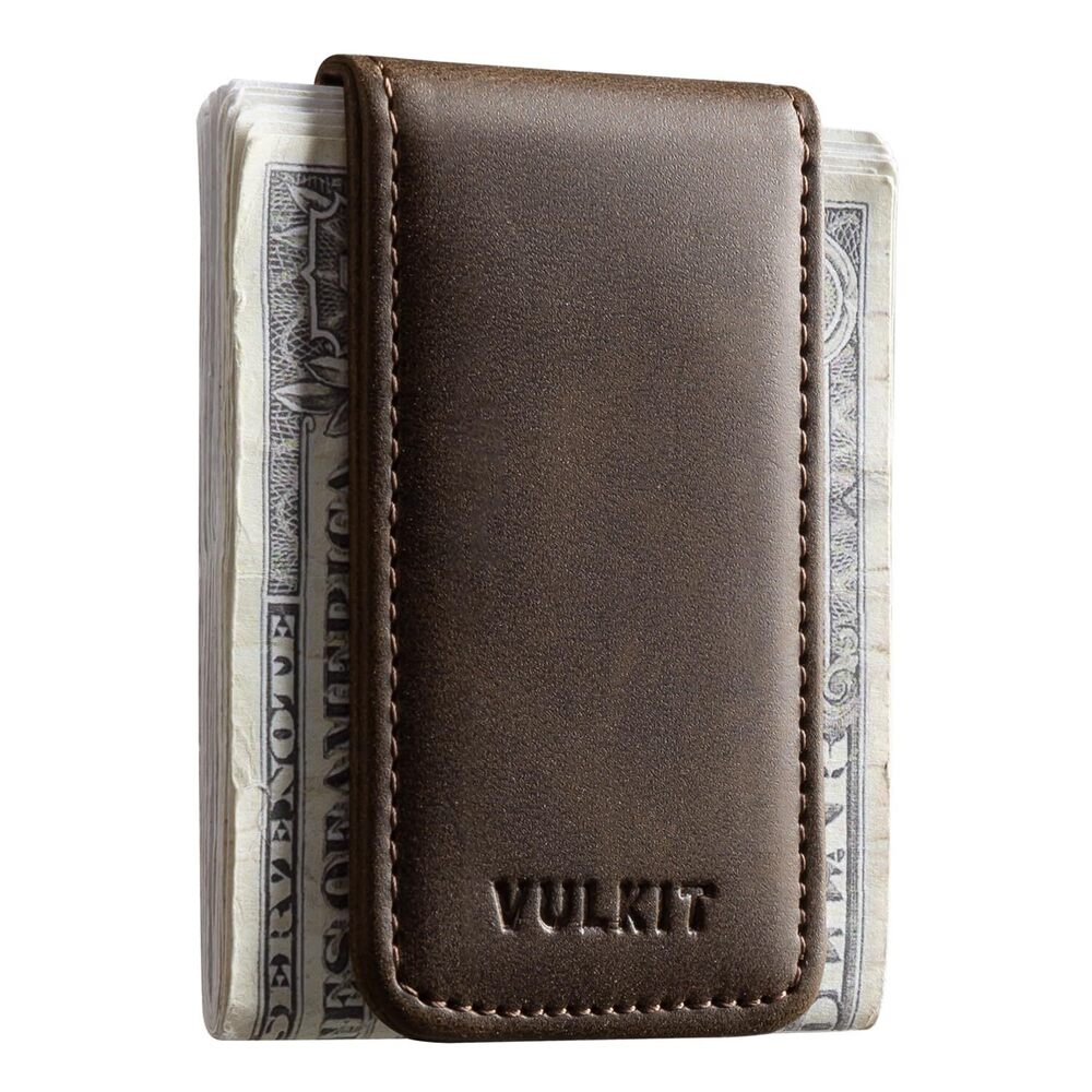 2911 Magnetic Money Clip Leather Money Holder Minimalist Design Holds Up to
